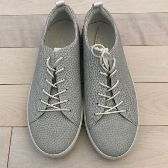 Ecco Women's Full Grain Soft 8 Sneaker Gray Size 7 - Picture 3 of 6